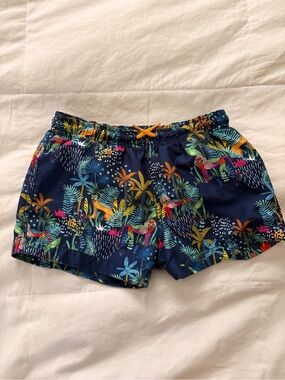 Zara boys Tropical Print Swim Shorts - size 6/7